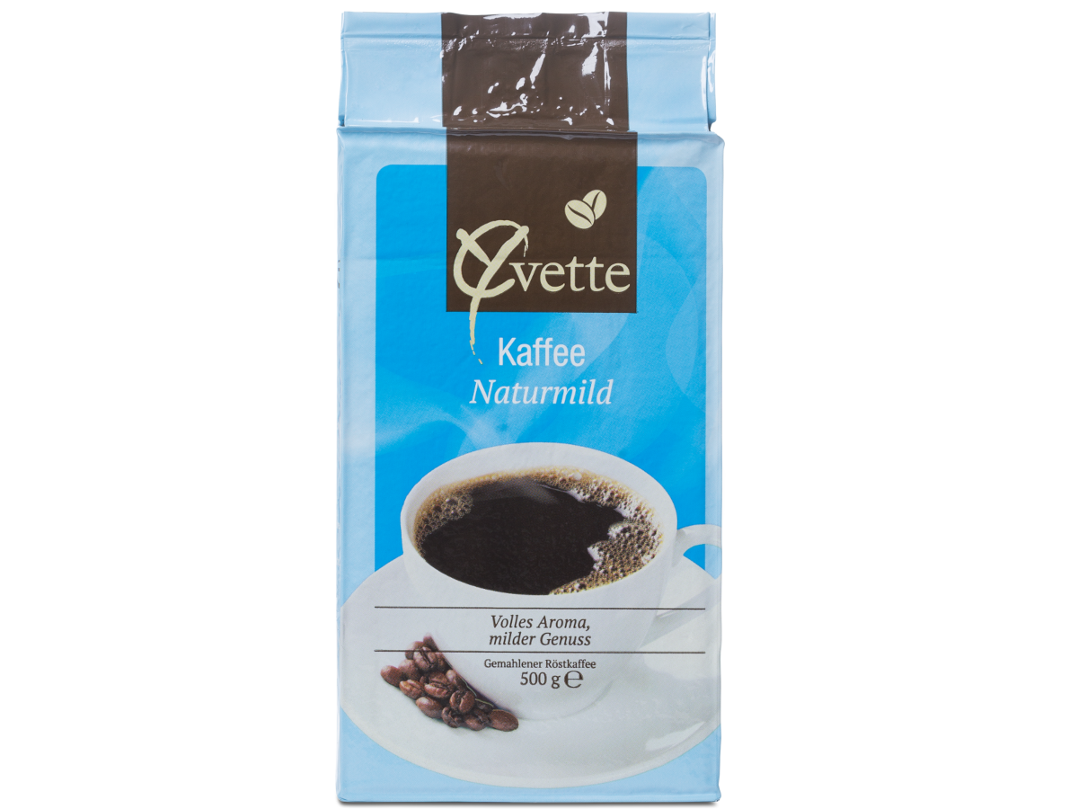 Yvette Filterkaffee Naturmild, 500 g gemahlener Kaffee
